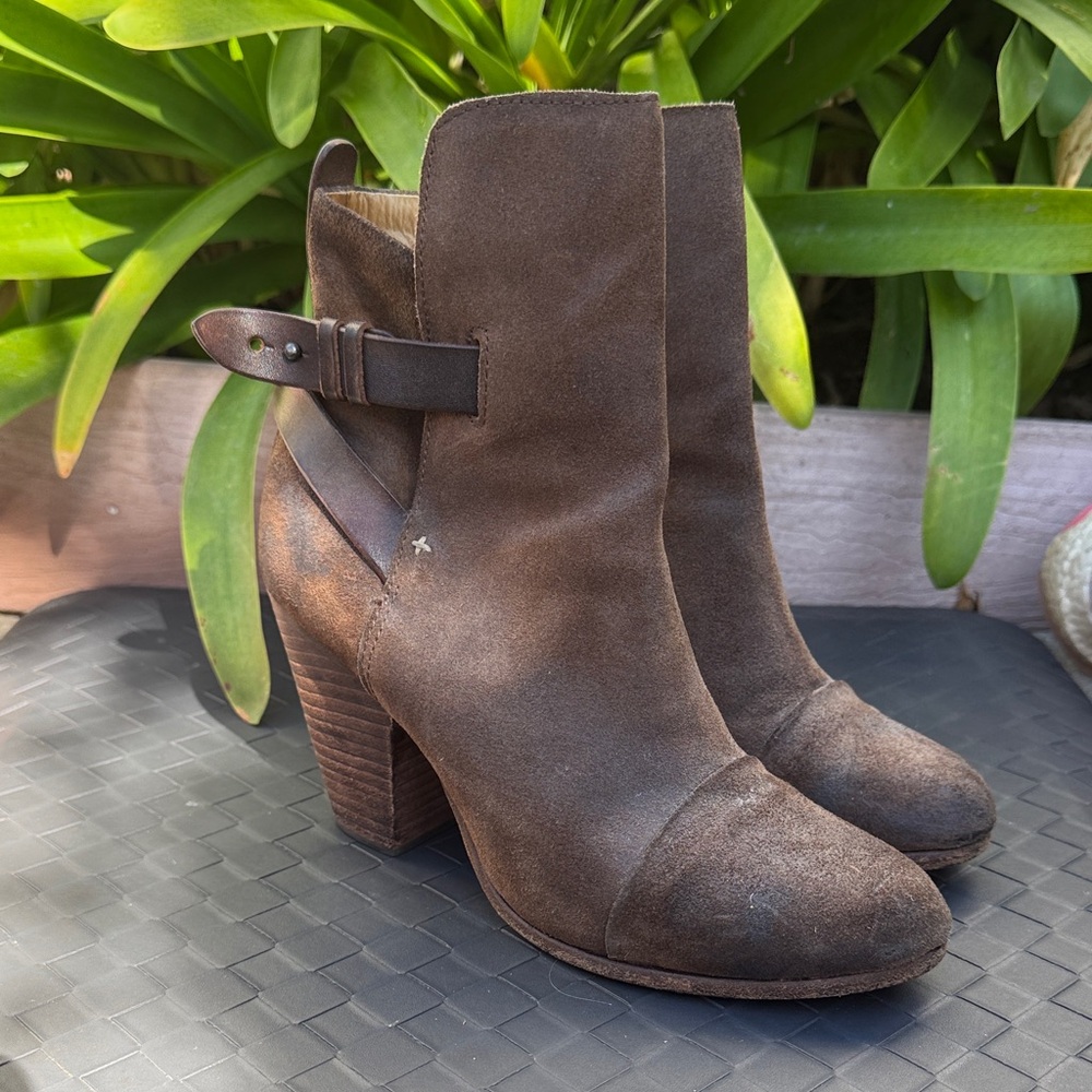 rag & bone Kensey brown nubuck Heeled Boots